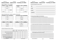 Matheaufgaben Klasse 4 Zahlenverständnis, Zehnersystem