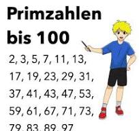 Primzahlen bis 100