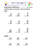 Grundrechenarten Rechengesetze