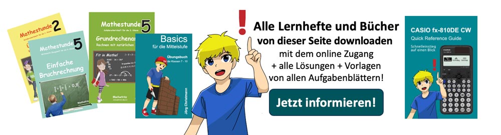 Mathe Aufgaben mit Lösungen