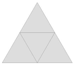 Tetraeder Netz 2 - Tetraeder basteln