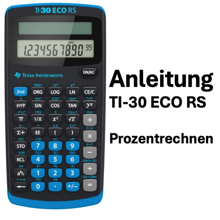 Taschenrechner TI-30 Eco Prozentrechnen