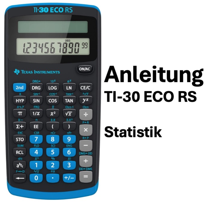 Taschenrechner TI-30 Eco RS Statistik