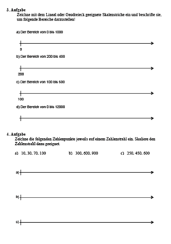 Zahlenstrahl Übungen Klasse 5