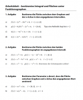 Flächenberechnung zwischen Funktionsgraphen