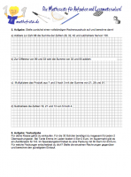 Klassenarbeiten Grundrechenarten
