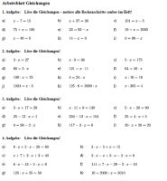 Einfache Terme und Gleichungen in Klasse 5 üben