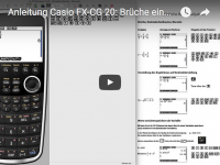 Casio FX-CG 20 Brüche eingeben