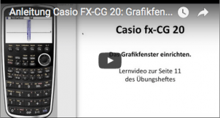 Casio FX-CG 20: Grafikfenster einrichten