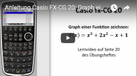 Casio FX-CG 20 Kurvendiskussion ganzrationale Funktion