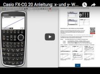 Casio FX-CG 20: lineare Funktionen eingeben